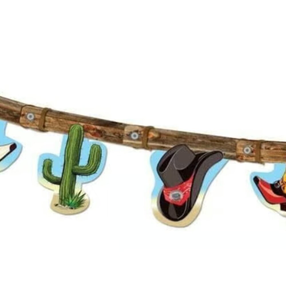 Forum Novelties Wild West Banner Birthday Party Decoration 7 Feet